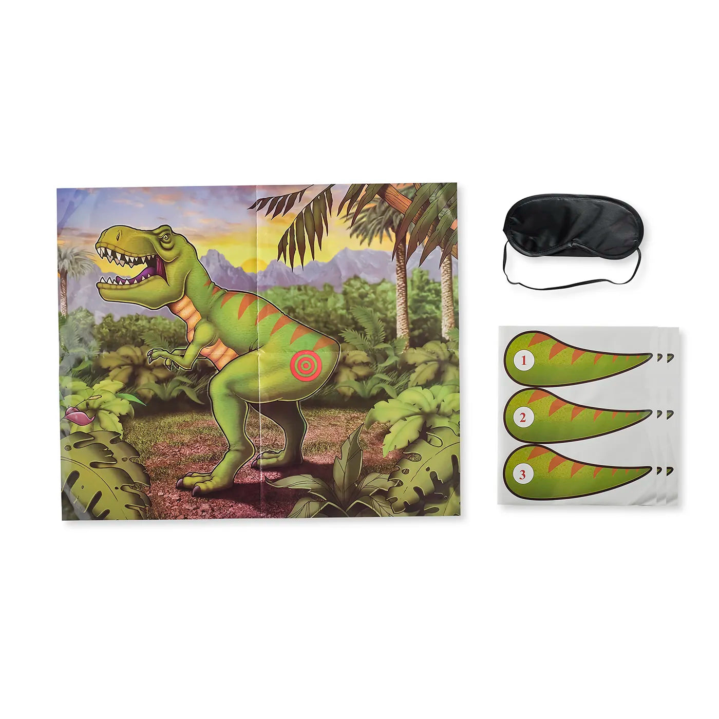 Kids party game - Pin the tail on the dino