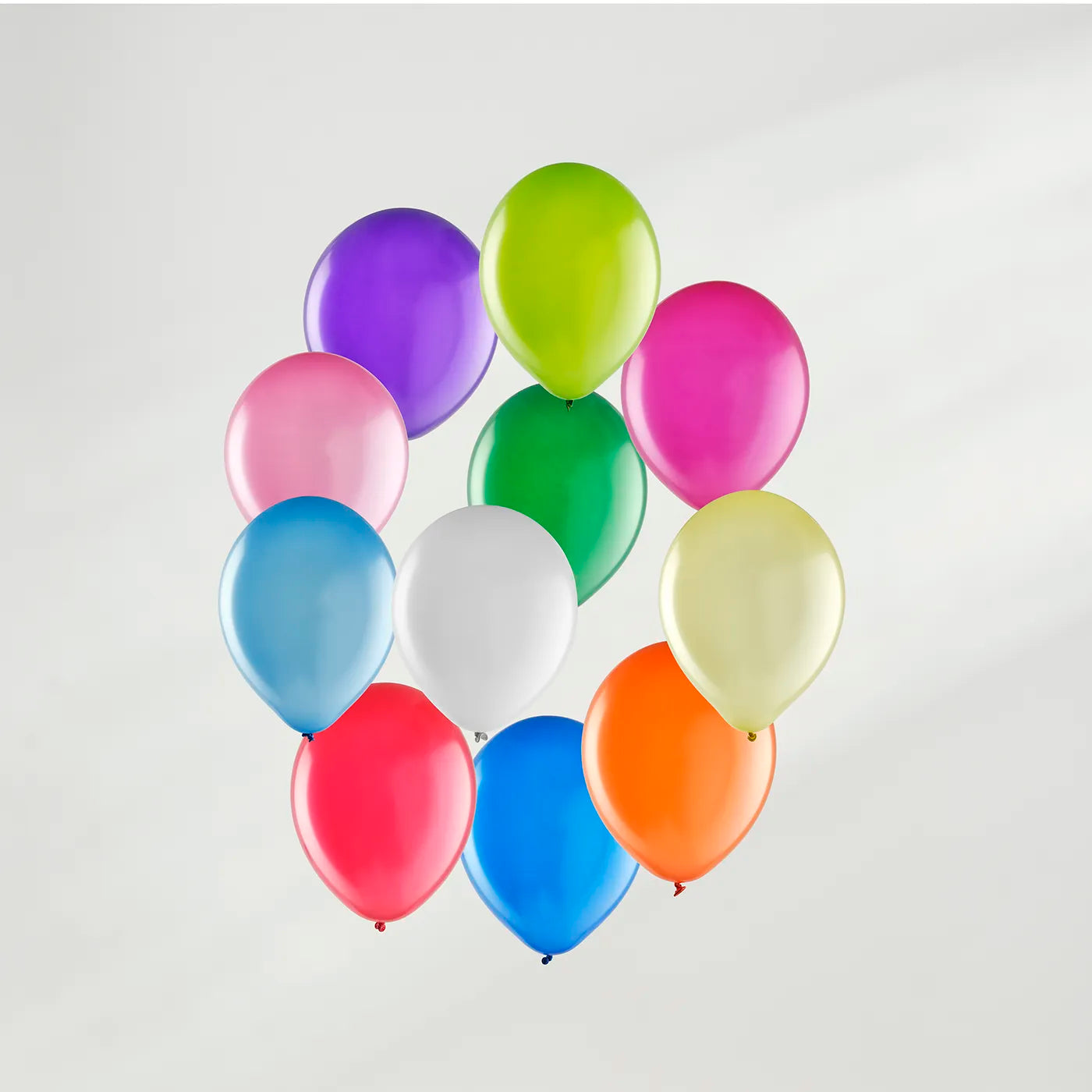 Ballons for kids birthday party, multi colours in red, green, blue, pink, white, purple, orange, navy blue.