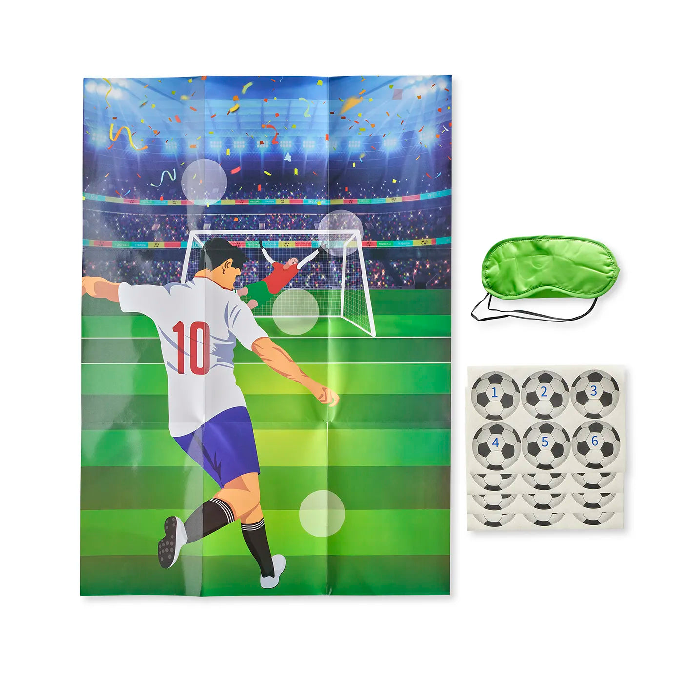 Pin the football on the goal - kids party game