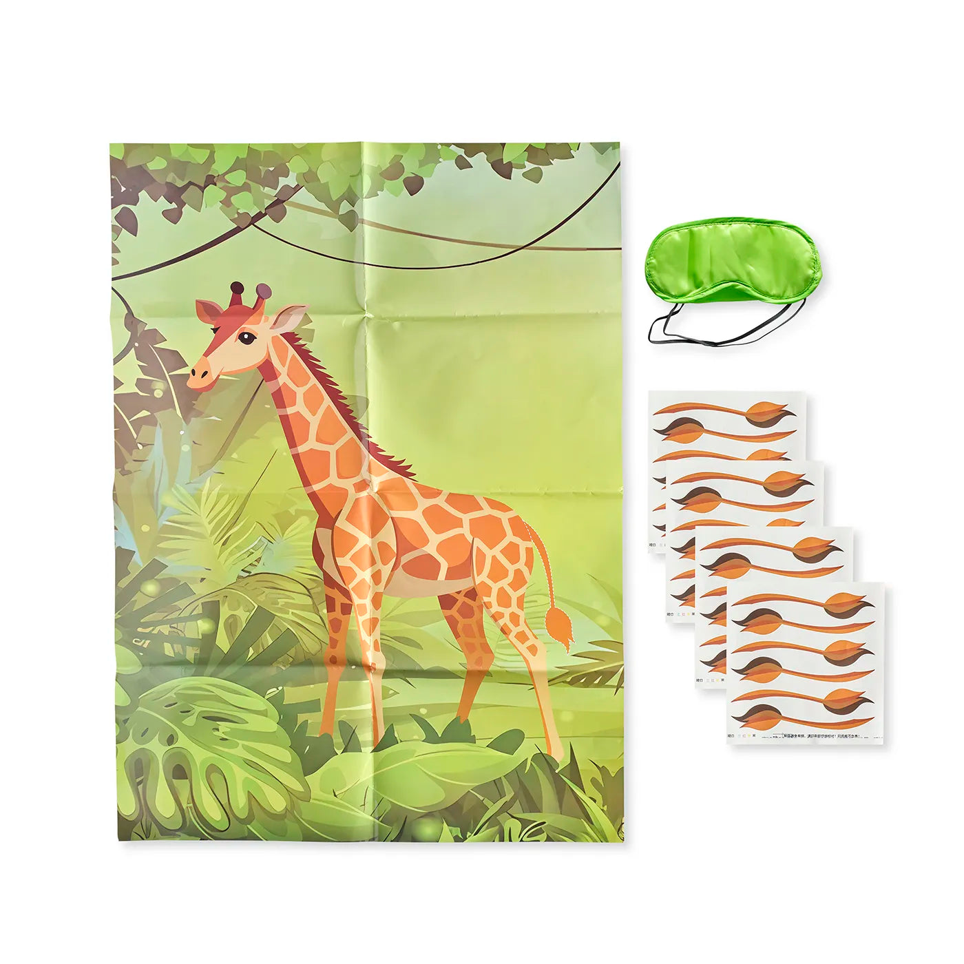 Pin the tail on the Giraffe - kids party game