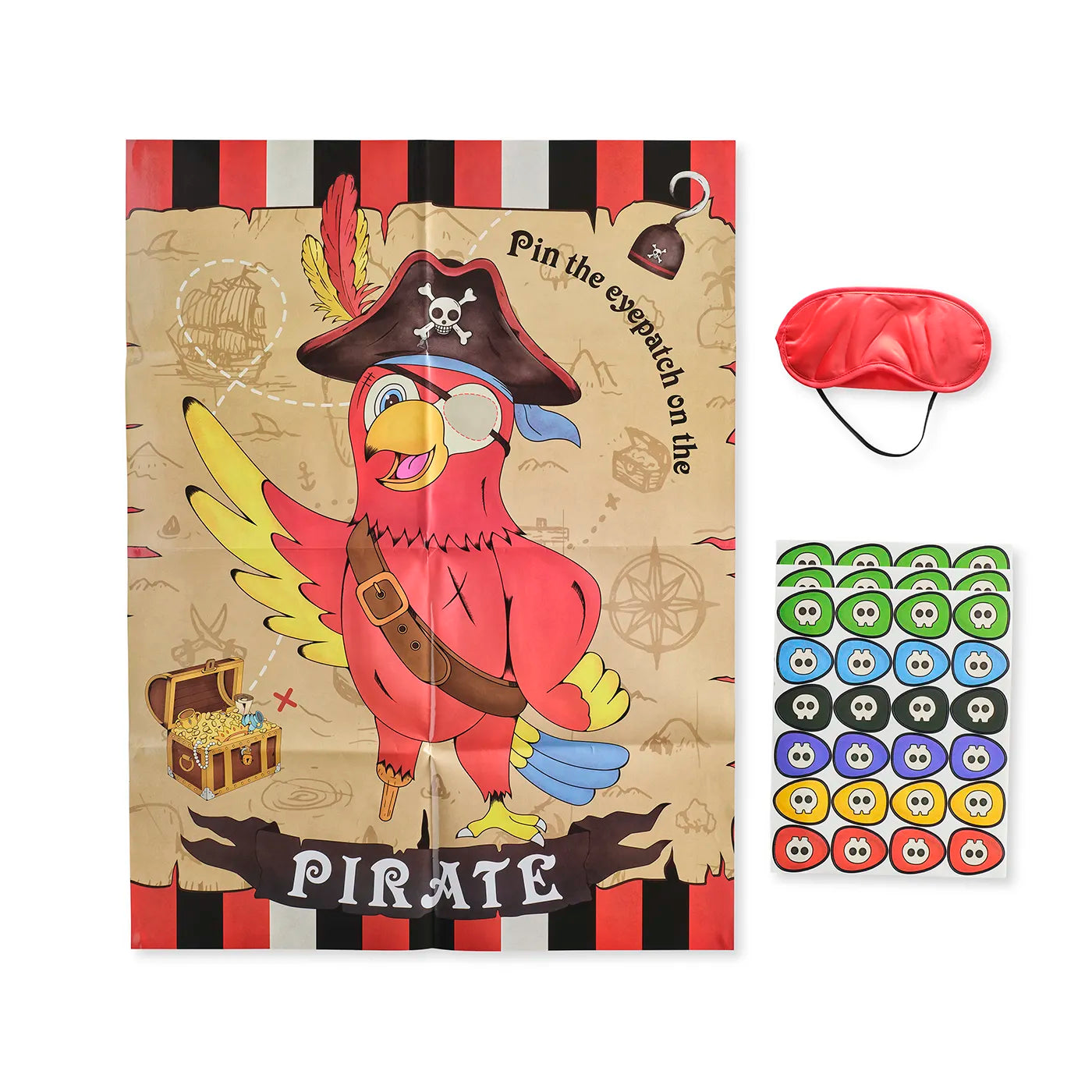 Pin the eyepatch on the parrot - kids party games